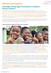 IMAGE - Colombia - Using legal frameworks to address sexual violence